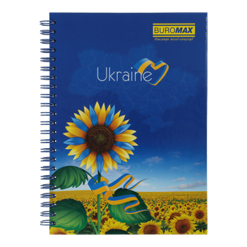 Зошит на спіралі А5 BM.2412 96арк тверда обкладинка клітинка (8)