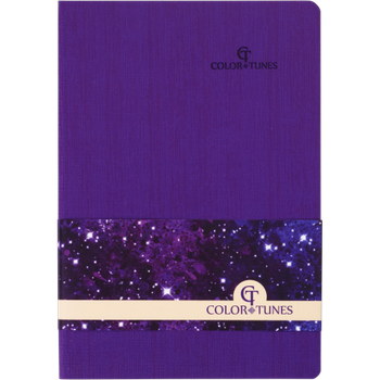 Блокнот діловий BM.295200-07 COLOR TUNES А5, 96 арк, лінія, обкладинка штучна шкіра, фіолетовий (50)
