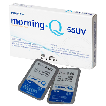 Контактные линзы Interojo Morning Q 55 UV BC 8.6 Sph -3.25 6 шт