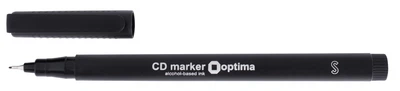 Маркер Optima перманентный 0.4 мм черный (O16108-01)