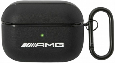 Чохол AMG Leather Big Logo для AirPods Pro Black (3666339069278)