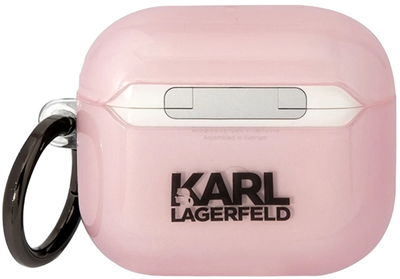 Чохол CG Mobile Karl Lagerfeld Ikonik Choupette для AirPods 3 Pink (3666339088095)