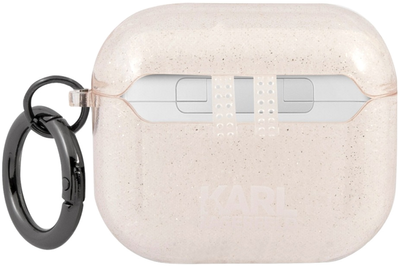 Чохол CG Mobile Karl Lagerfeld Glitter Karl`s Head для AirPods 3 Gold (3666339030360)