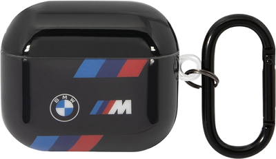 Etui CG Mobile BMW Tricolor Stripes BMAP222SOTK do AirPods Pro 2 Czarny (3666339123864)