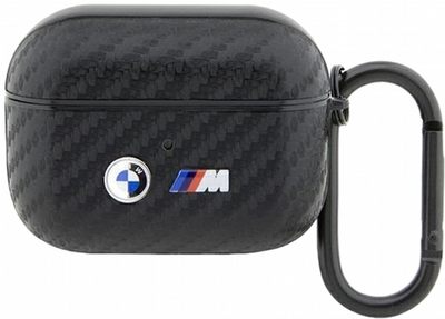 Чохол CG Mobile BMW Carbon Double Metal Logo BMAPWMPUCA2 для AirPods Pro Black (3666339123833)
