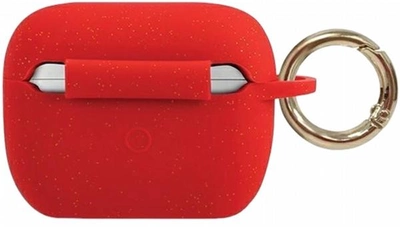 Чохол CG Mobile Guess Silicone Glitter GUACAPSILGLRE для AirPods Pro Red (3700740493656)
