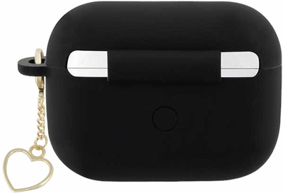 Чохол CG Mobile Guess Silicone Charm Heart Collection GUAP2LSCHSK для AirPods Pro 2 Black (3666339102395)