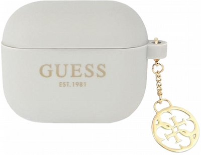 Etui CG Mobile Guess Silicone Charm 4G Collection GUA3LSC4EG do AirPods 3 Szary (3666339039325)