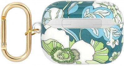 Etui CG Mobile Guess Flower Strap Collection GUAPHHFLN do AirPods Pro Zielony (3666339047306)