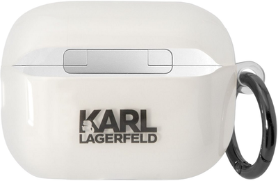 Etui CG Mobile Karl Lagerfeld Ikonik Choupette KLAP2HNCHTCT do Apple AirPods Pro 2 Biały (3666339099312)