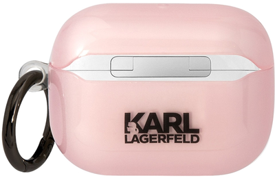 Etui CG Mobile Karl Lagerfeld Ikonik Choupette KLAPHNCHTCP do Airpods Pro Różowy (3666339088088)