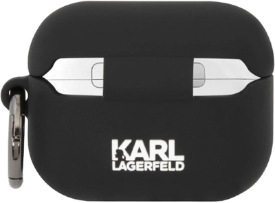 Etui CG Mobile Karl Lagerfeld Silicone Choupette Head 3D KLAPRUNCHK do AirPods Pro Czarny (3666339087906)