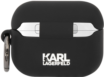 Etui CG Mobile Karl Lagerfeld Silicone Karl Head 3D KLAPRUNIKK do AirPods Pro Czarny (3666339087814)