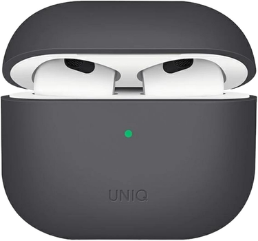 Чохол Uniq Lino для AirPods 3 Silicone Gray (8886463676738)