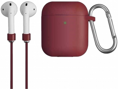 Чохол Uniq Vencer для AirPods 1 / 2 Burgundy (8886463670132)