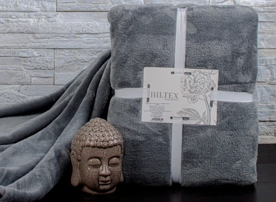 Плед Biltex. Wellsoft Chiseled stone-150х200