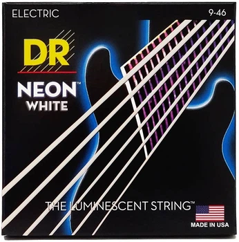 Струны для электрогитары DR STRINGS NEON WHITE ELECTRIC - LIGHT HEAVY (9-46)