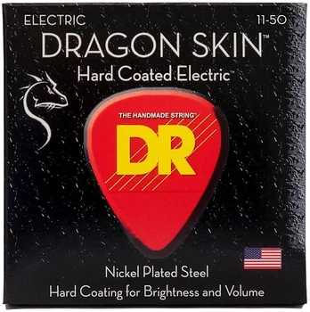 Струни для електрогітари DR STRINGS DRAGON SKIN ELECTRIC - HEAVY (11-50)