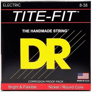 Струны для электрогитары DR STRINGS TITE-FIT ELECTRIC - LIGHT LIGHT (8-38)