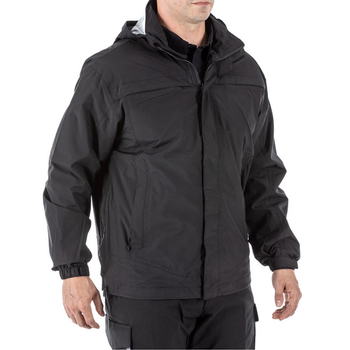 Куртка тактична для штормової погоди 5.11 Tactical TacDry Rain Shell Black 2XL (48098-019)