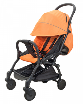 Прогулочная коляска Yoya 175A+ Premium Edition Terracotta Терракота рама черная, колеса черные