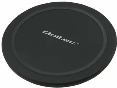 Индуктивное беспроводное зарядное устройство Qoltec RING 10 W Qualcomm Quick Charge 3.0 Black (5901878518411)