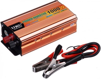 Перетворювач напруги інвертор UKC SSK 1000W AC/DC 12V-220V модифікована синусоїда (SSK2000WNVRTR) CLS55