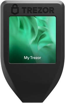 Аппаратный криптогаманец с сенсорным ЖК-экраном Trezor Model T защитой биткойнов и более 1450 монетами