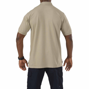Футболка Поло тактична з коротким рукавом 5.11 Tactical Professional Polo - Short Sleeve Silver Tan XS (41060-160)