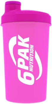 Shaker 6PAK Nutrition New Workout 700 ml Neonowo-różowy (5902811813013)