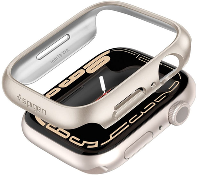 Чохол Spigen Thin Fit ACS04185 для Apple Watch Series 7/8 41 мм Starlight (8809811857702)