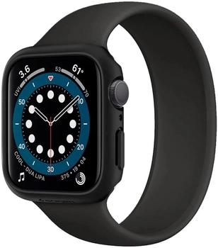 Ремінець Spigen Thin Fit 062CS24474 для Apple Watch Series 4/5/6/7/SE 44-45 мм Black (8809613760408)