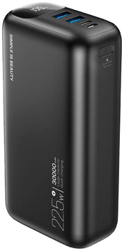 УМБ XO Power Bank PR200 30000 mAh 22.5W Black (XO-PR200-BK)