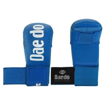 Накладки перчатки каратэ KM600 DAEDO PU синий size M
