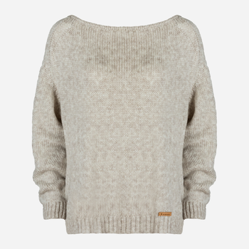 Sweter damski ciepły Kamea K.21.601.03 One Size Beżowy (5903246742138)