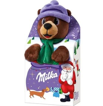 Новорічний подарунок з іграшкою Milka Magic Mix Ведмедик 96 г
