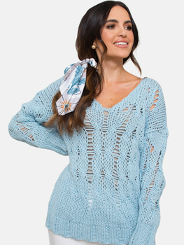 Пуловер жіночий Kamea K.21.606.23 One Size Синій (5903246742916)