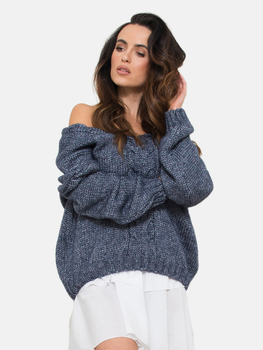 Пуловер жіночий Kamea K.21.610.12 One Size Темно-синій (5903246743210)