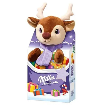 Новорічний подарунок з іграшкою Milka Magic Mix Олень 96 г