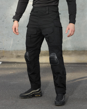 Тактичні штани чоловічі BEZET Штурм 9650 S Чорні (2000101681687)