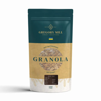 Гранола Горіхове тріо Gregory Mill Nuts’ Trio, 1000 г GM-01-01