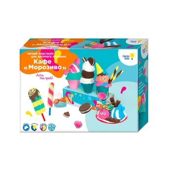Набор для творчества DGT-ART Genio kids легкий пластилин. Кафе мороженое (TY4424)