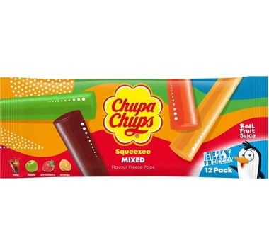 Замороженный лед Chupa Chups Squeezee Freeze Pops 12x50 мл