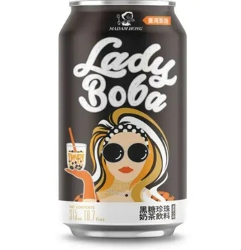Напиток Lady Boba Brown Sugar Bubble Tea 315 мл