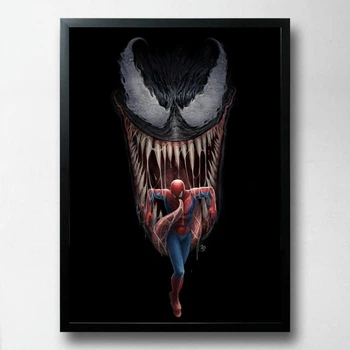 Постер на ПВХ "Venom Spiderman" UkrPoster 2211570075 чорна рамка 50х70 см