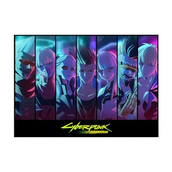 Постер на ПВХ "Cyberpunk Edgerunners Horizontal" UkrPoster 2200570061 без рамки 50х70 см