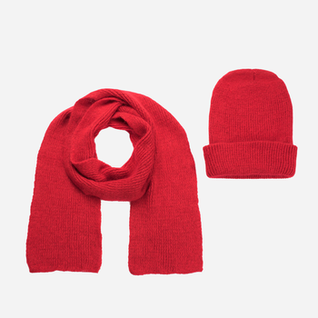Комплект жіночий шапка + шарф Art Of Polo Cz20919 One Size Червоний (5902021138876)