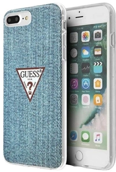 Панель Guess Jeans Collection для Apple iPhone 7 Plus/8 Plus Світло-синій (3700740484722)