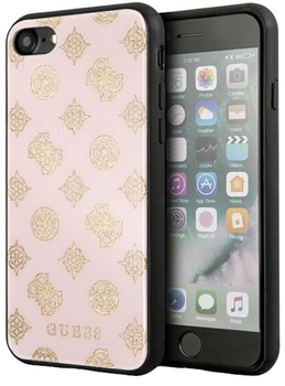 Панель Guess Peony G Double Layer Glitter для Apple iPhone 7/8/SE 2020/SE 2022 Світло-рожева (3700740448038)