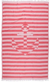 Пляжное полотенце Barine. Pestemal Undercover Anchor Red-95х175